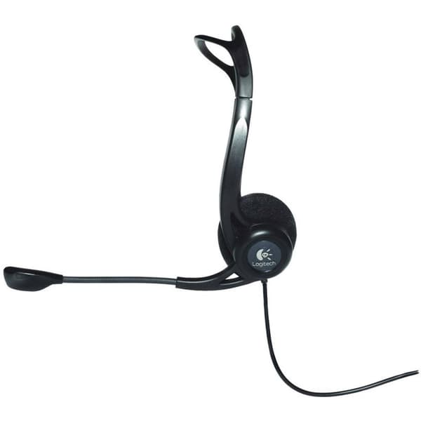 Logitech PC 960 Datorer On-ear headset Sladd Stereo Svart Brusreducering för mikrofon Volymkontroll, Mikrofonljudavstän