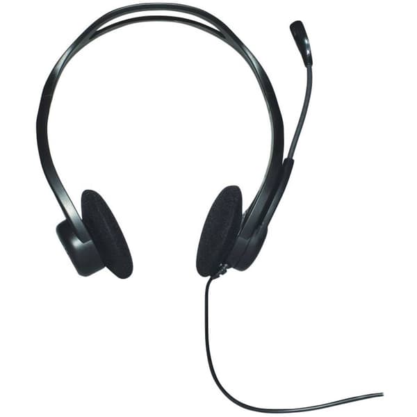 Logitech PC 960 Datorer On-ear headset Sladd Stereo Svart Brusreducering för mikrofon Volymkontroll, Mikrofonljudavstän