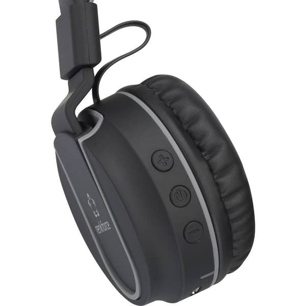 Renkforce RF-BTK-100 On-ear headset Bluetooth Svart, Grå Headset, Hopfällbara