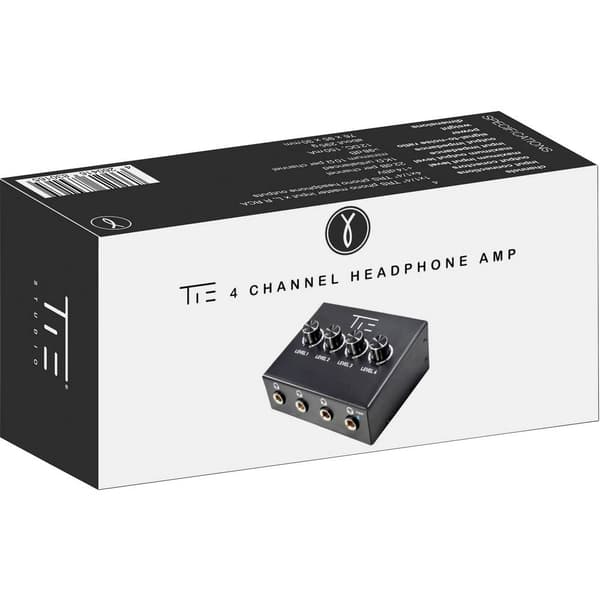 Tie Studio 4 Kanal Hörlursförstärkare Svart
