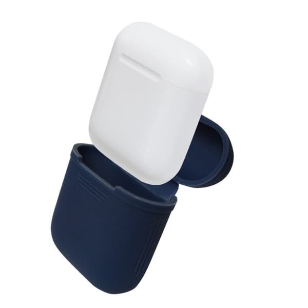 Airpod-kantolaukku on valmistettu silikonista - Sininen