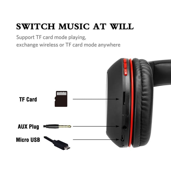 AUSDOM M09 Bluetooth 4.2 med minneskortsplats