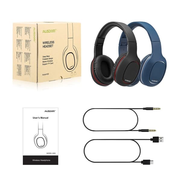 AUSDOM M09 Bluetooth 4.2 med minneskortsplats