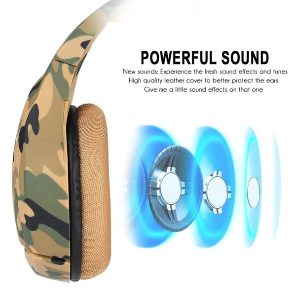 ONIKUMA K1B 3.5mm Stereo gaming headset med Mikrofon camo sand
