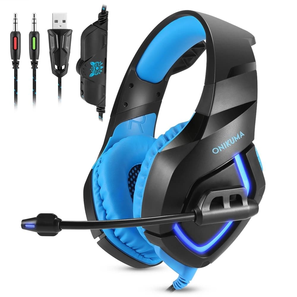 ONIKUMA K1B 3.5mm Stereo Gaming Headset med Mikrofon