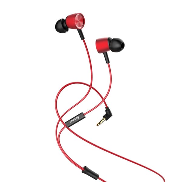 Baseus Encok H07 in-ear 3.5mm Röd