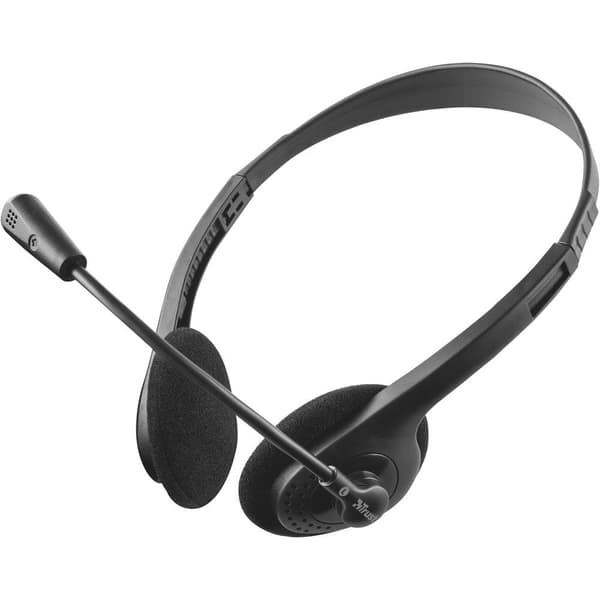 Trust Primo Chat Datorer On-ear headset Sladd Stereo Svart Volymkontroll