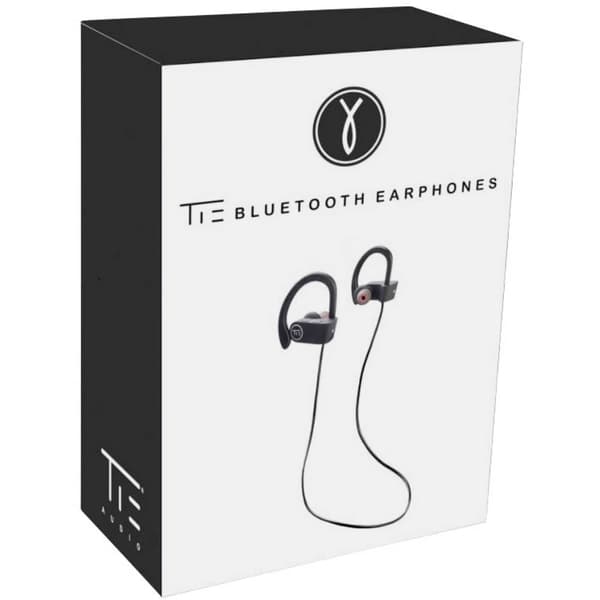Tie Studio Bluetooth 4.1 Sport Sport In Ear hörlurar Bluetooth Svart Headset, Volymkontroll, Svettresistent