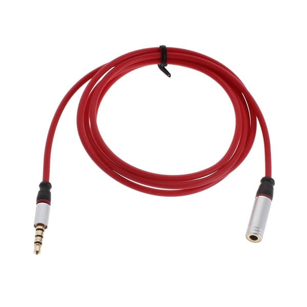 3.5mm Male to Female Extension Audio Cable for iPhone Samsung LG