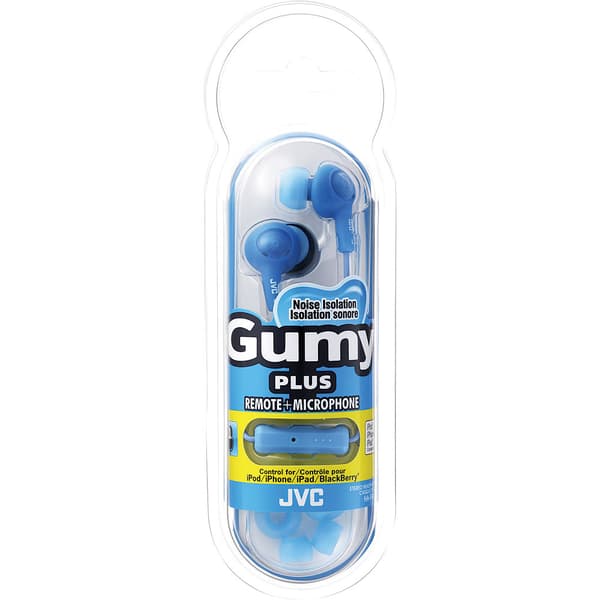 JVC Gumy Plus In-Ear Hörlurar W/Mic - HA-FR6 - Blå