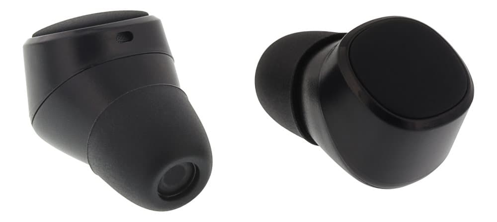 STREETZ True Wireless Stereo in-ear, IPX6, dubbla öronsnäckor, svart