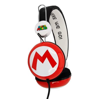 SUPER MARIO Hovedtelefon Dome Tween On-Ear 90dB Mario Icon