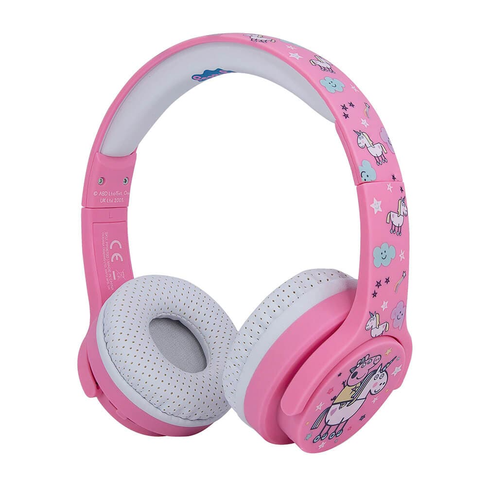 GRETA GRIS Hörlur Junior Bluetooth On-Ear 100dB Trådlös Rosa Unicorn