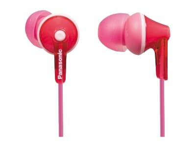 Panasonic RP-HJE125E-P - Ergofit - ørepropper - i øret - kablet - 3,5 mm jakk - rosa
