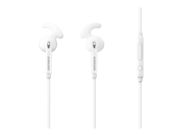 Samsung EO-EG920B - Hörlurar med mikrofon - inuti örat - kabelansluten - 3,5 mm kontakt - vit - för Galaxy Core Prime VE, S6