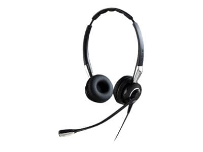 Jabra Biz 2400 II QD Duo NC Wideband Balanced Hodesett Koblet med ledninger (ikke trådløs) Hodebånd Kontor/kundesenter Bluetooth Sort, Sølv