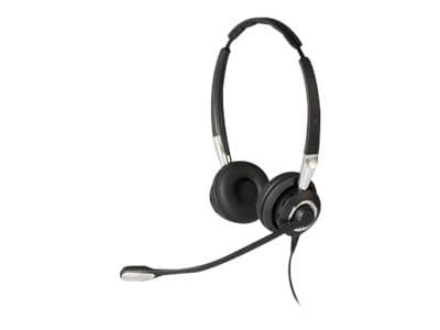 Jabra Biz 2400 II QD Duo NC Wideband Balanced Hodesett Koblet med ledninger (ikke trådløs) Hodebånd Kontor/kundesenter Bluetooth Sort, Sølv