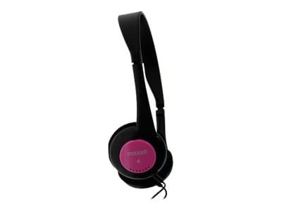 Maxell Kids - Hörlurar - på örat - kabelansluten - 3,5 mm kontakt - rosa