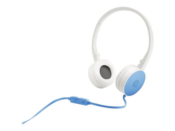 HP H2800, Langallinen, 20 - 20000 Hz, Puhelut/Musiikki, 124 g, Kuulokkeet, Sininen, Valkoinen