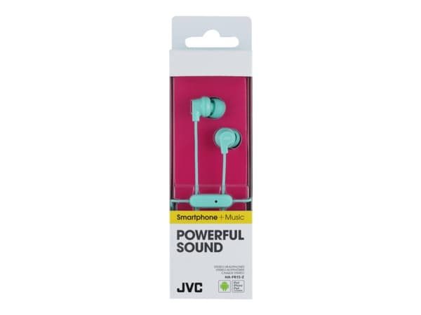 JVC HA-FR15-E - Ørepropper med mikrofon - i øret - kablet - 3,5 mm jakk