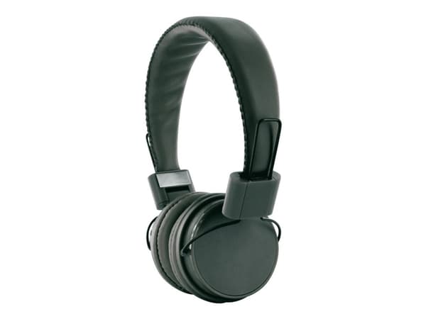 Schwaiger KH510S 513 - KH510 Series - hörlurar med mikrofon - på örat - kabelansluten - 3,5 mm kontakt - svart