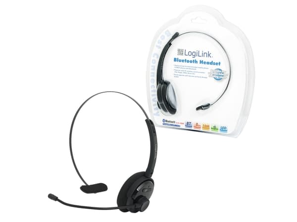 LogiLink Bluetooth Mono Headset - kuulokkeet - kuulokkeisiin - Bluetooth - trådløs - lajittelu - lajittelu
