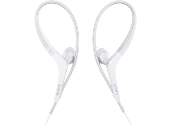 Sony MDRAS410APW Headset Kabel Öronkrok Idrott Vit
