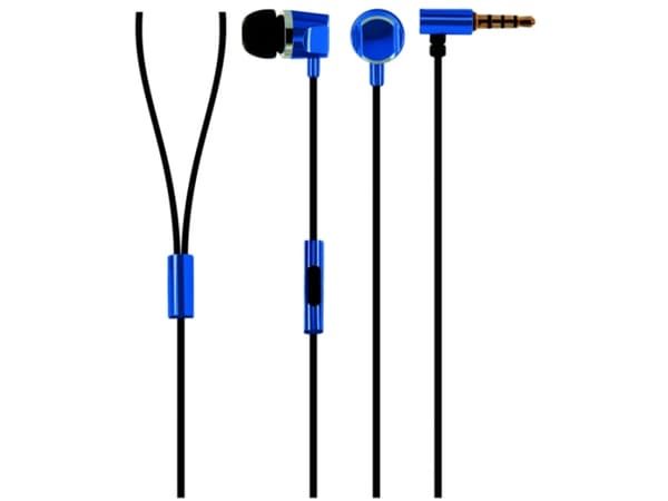 Schwaiger KH410S 533 - KH410 Series - øreproptelefoner med mik. - i øret - kabling - 3,5 mm jackstik - sort