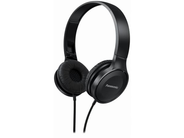 Panasonic RP-HF100ME - Hodetelefoner med mikrofon - on-ear - kablet - 3,5 mm jakk