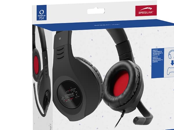 SPEEDLINK CONIUX - Headset - fullstorlek - kabelansluten - svart