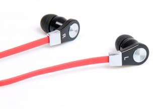 Media-Tech MAGICSOUND DS-2 MT3556 - Øreproptelefoner med mik. - i øret - kabling - sort, rød