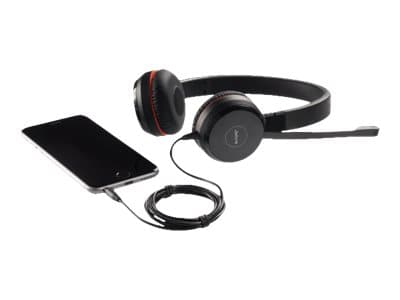 Jabra Evolve 30 II MS stereo - Hodesett - on-ear - kablet - USB, 3,5 mm jakk - Certified for Skype for Business