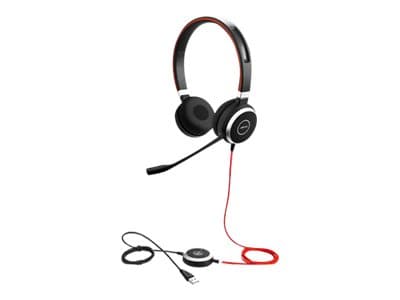 Jabra Evolve 40 MS stereo - Headset - på örat - kabelansluten - USB, 3,5 mm kontakt - Certifierad för Skype for Buisness