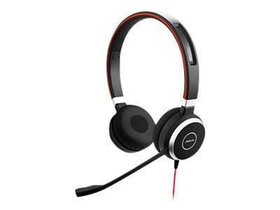 Jabra Evolve 40 MS stereo - Headset - på örat - kabelansluten - USB, 3,5 mm kontakt - Certifierad för Skype for Buisness