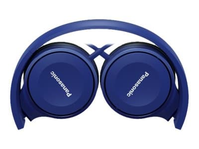 Panasonic RP-HF100E - Hodetelefoner - on-ear - kablet - 3,5 mm jakk - blå