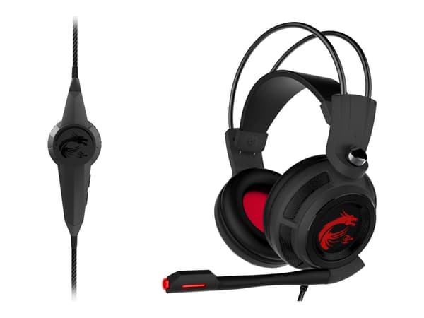 MSI DS502 - Headset - fullstorlek - kabelansluten - USB