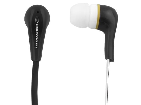 Esperanza EH146K, Kabel, Hörlurar, Svart, Vit