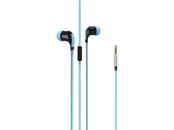 Vivanco 36484, Kabel, 20 - 20000 hz, Samtal/musik, Headset, Svart, Blå