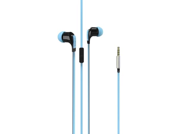 Vivanco 36484, Kabel, 20 - 20000 hz, Samtal/musik, Headset, Svart, Blå