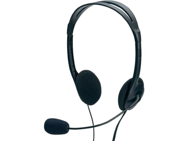 Ednet Headset, Langallinen, 20 - 20000 Hz, Puhelut/Musiikki, Kuulokkeet, Musta