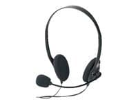 Ednet Headset, Langallinen, 20 - 20000 Hz, Puhelut/Musiikki, Kuulokkeet, Musta