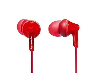 Panasonic RP-HJE125E-R - Ergofit - ørepropper - i øret - kablet - 3,5 mm jakk - rød