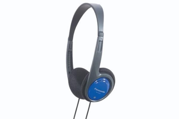Panasonic RP-HT010E, Hodetelefoner, Hodebånd, Musikk, Svart, Blå, 1,2 m, Koblet med ledninger (ikke trådløs)