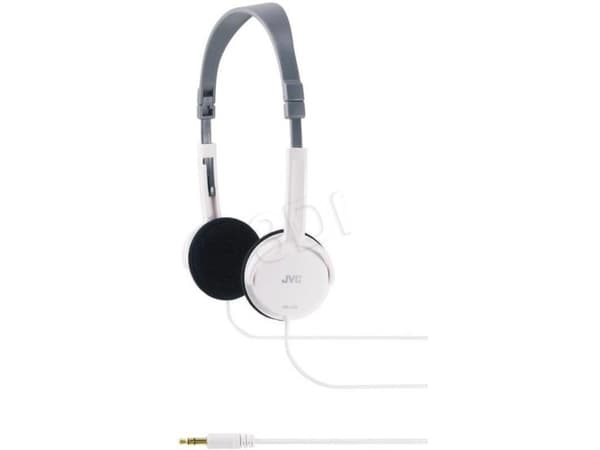 JVC HA-L50, Hörlurar, Huvudband, Musik, Vit, 1,4 m, Kabel