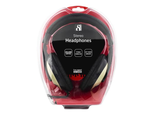 DELTACO HL-54 - Hodetelefoner - full størrelse - kablet - 3,5 mm jakk