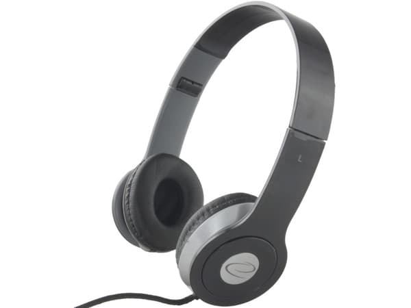 Esperanza EH145K TECHNO - Hodetelefoner - full størrelse - kablet - 3,5 mm jakk - svart