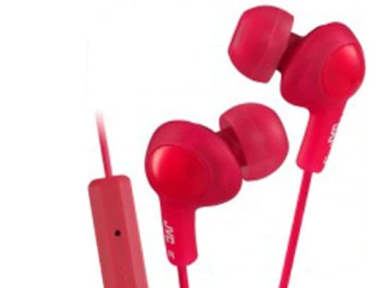 JVC HA-FR6, Koblet med ledninger (ikke trådløs), 10 - 20000 Hz, 4,1 g, Hodetelefoner, Rød
