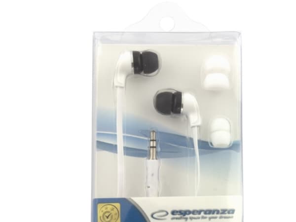 Esperanza EH147W NEON - Hörlurar - inuti örat - kabelansluten - 3,5 mm kontakt - vit