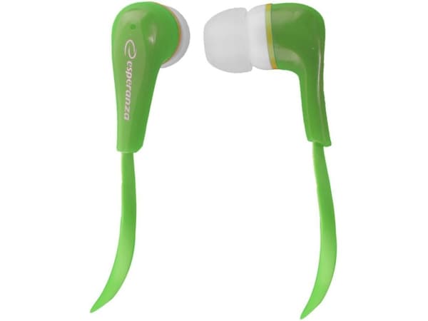 Esperanza EH146G, Kuulokkeet, In-ear, Musiikki, Vihreä, 1,2 m, Langallinen