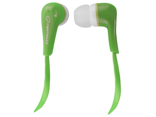 Esperanza EH146G, Kuulokkeet, In-ear, Musiikki, Vihreä, 1,2 m, Langallinen